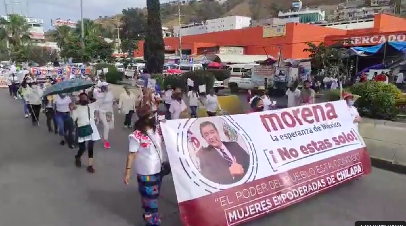 “El gobernador serás tú”, arengan mujeres en marcha a favor de Félix Salgado