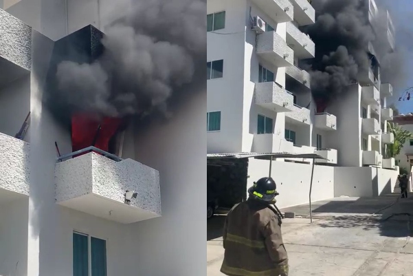 FOTOS: Esto quedó de incendio en departamento de Acapulco
