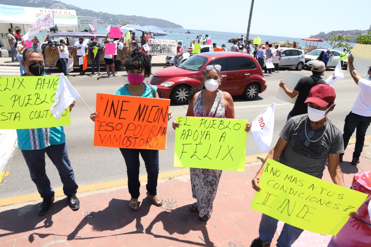 Así se vivieron las movilizaciones ciudadanas contra el INE en Guerrero en defensa de la candidatura de Félix Salgado Macedonio