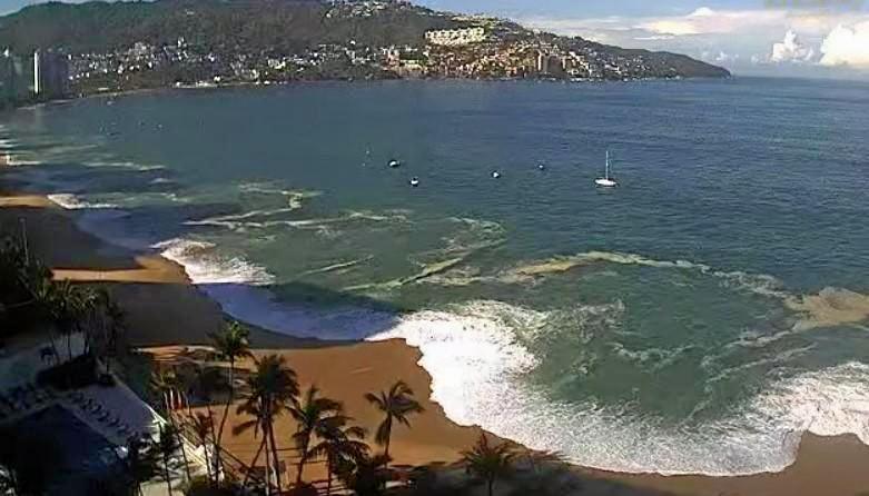 Escasas lluvias, calor y mar de fondo en Acapulco, así está el clima en Guerrero