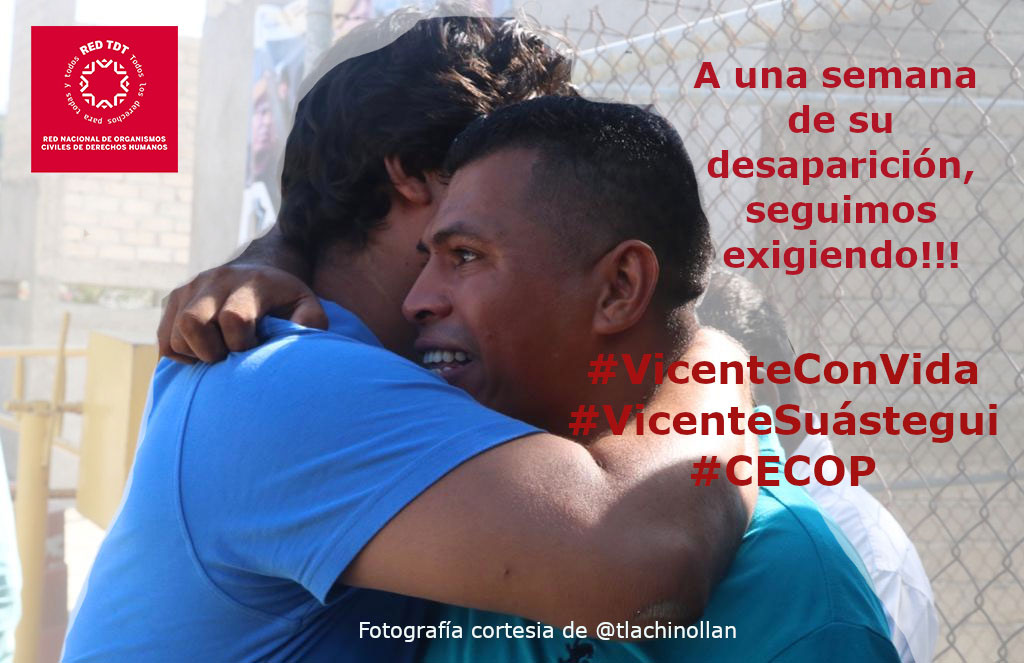 Las ONG llaman al Gobierno de Guerrero a garantizar, proteger y defender los derechos a la vida de Vicente Suástegui