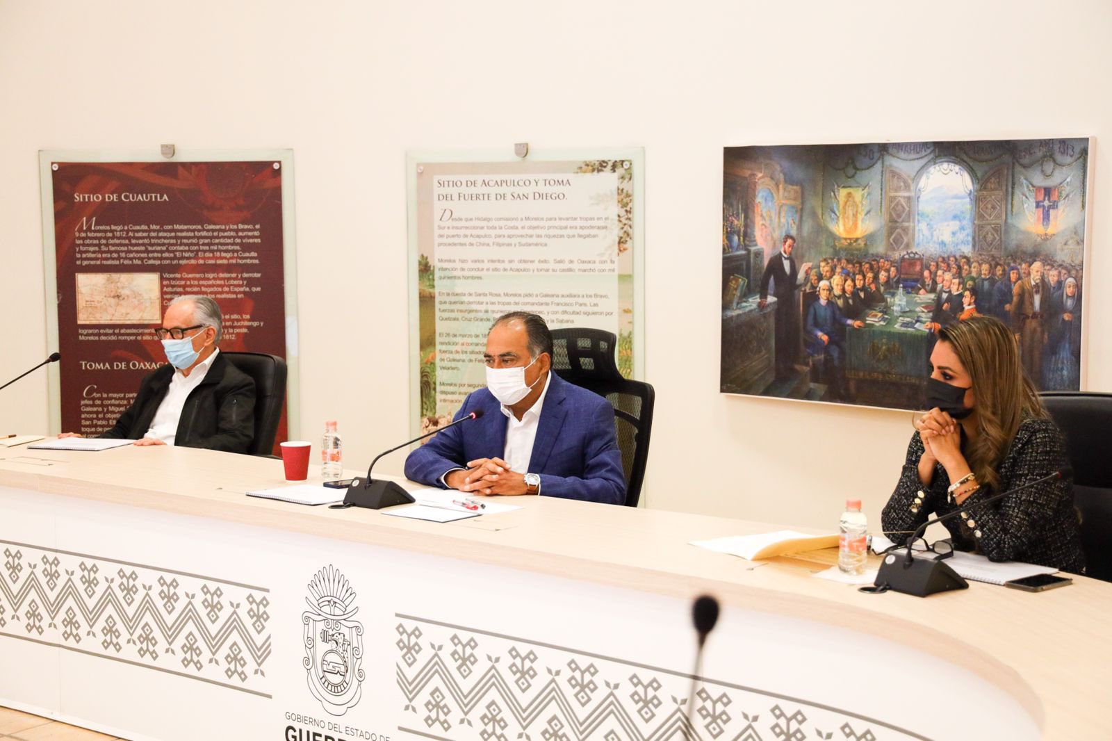 Héctor Astudillo y Evelyn Salgado se reúnen por cuarta ocasión en el proceso de entrega-recepción