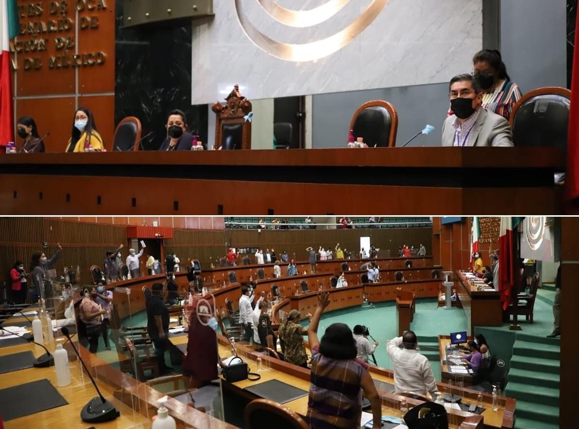 Notifican al pleno del Congreso la renuncia del fiscal general y sobre la recepción de las leyes de ingresos de los 81 municipios para el ejercicio fiscal 2022