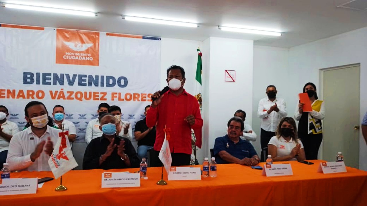 Genaro Vázquez, regidor del PRI se adhiere a Movimiento Ciudadano