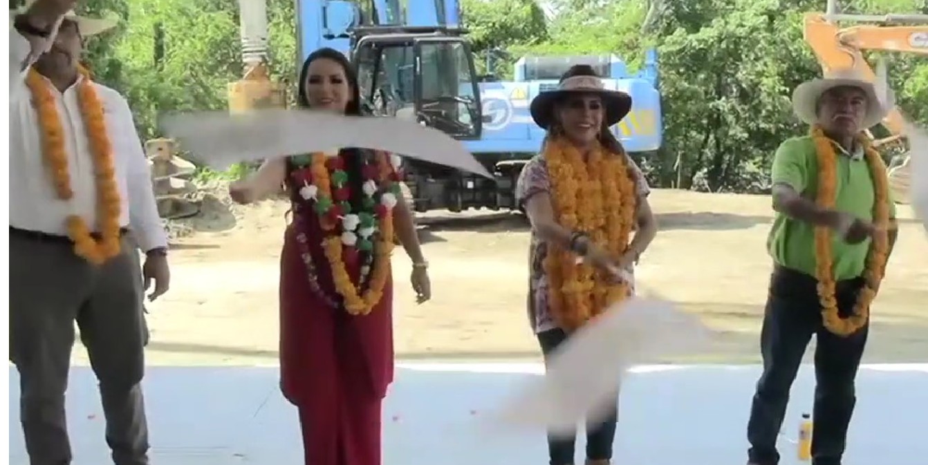 Evelyn Salgado dio el banderazo de inicio de la construcción de un puente vehicular en la zona oriente de Tierra Colorada