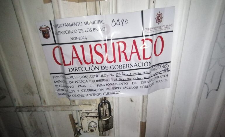 Clausuran billar donde una menor murió a consecuencia de un ataque en Chilpancingo