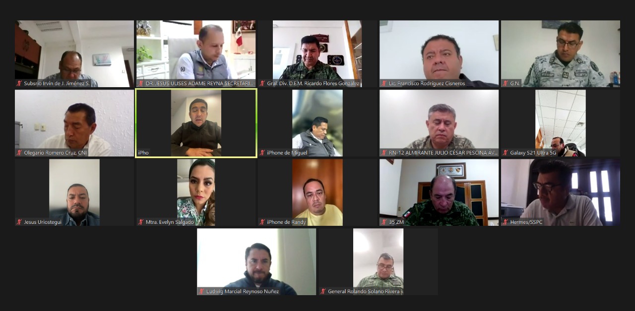 Reconoce Evelyn Salgado trabajo y compromiso de la Mesa de Coordinación por mejorar la seguridad de los guerrerenses durante el 2022