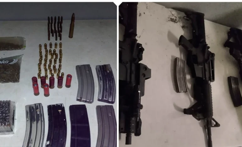 Policía Estatal y Marina decomisan armas, cargadores y cartuchos en Teloloapan, Guerrero
