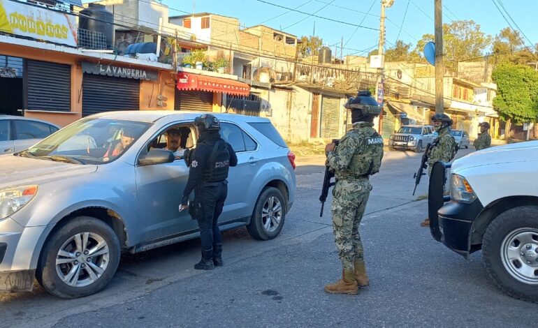 Refuerza la Policía Estatal operativo coordinado en el municipio de Chilpancingo