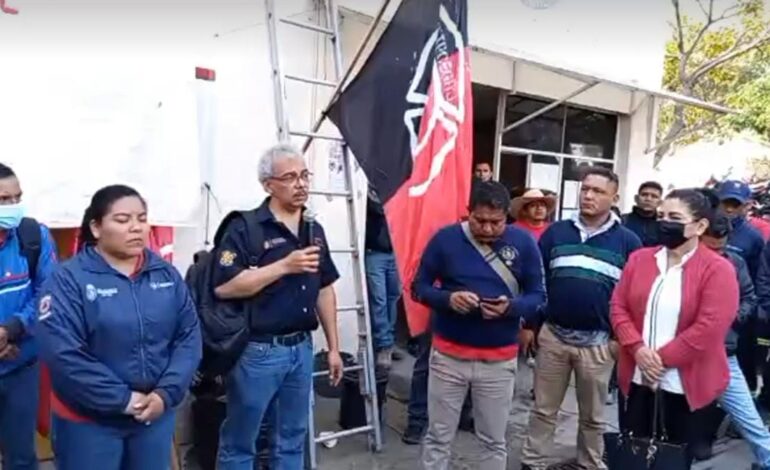 Por viáticos, seguridad laboral y equipo, trabajadores de Protección Civil paran labores