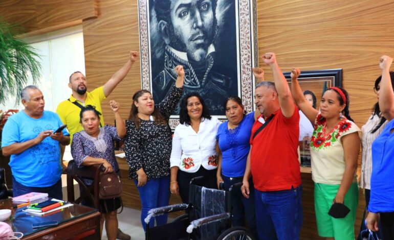 Reconocen dirigentes de izquierda, trabajo de Abelina López en Acapulco