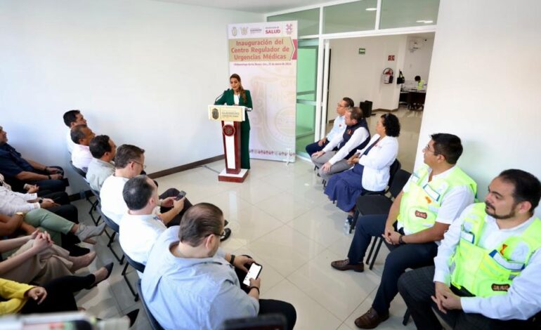 Inaugura Evelyn Salgado el Centro Regulador de Urgencias Médicas en Guerrero con casi 3 MDP de inversión
