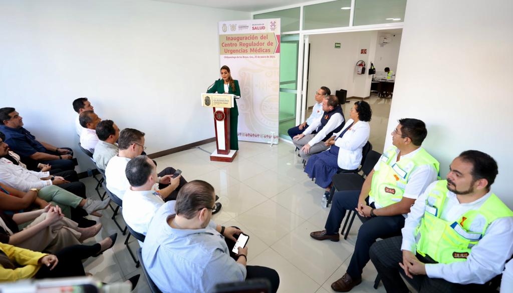Inaugura Evelyn Salgado el Centro Regulador de Urgencias Médicas en Guerrero con casi 3 MDP de inversión