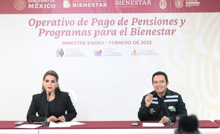 Inicia en Guerrero el operativo de pago de Programas y Pensiones para el Bienestar del Gobierno de México