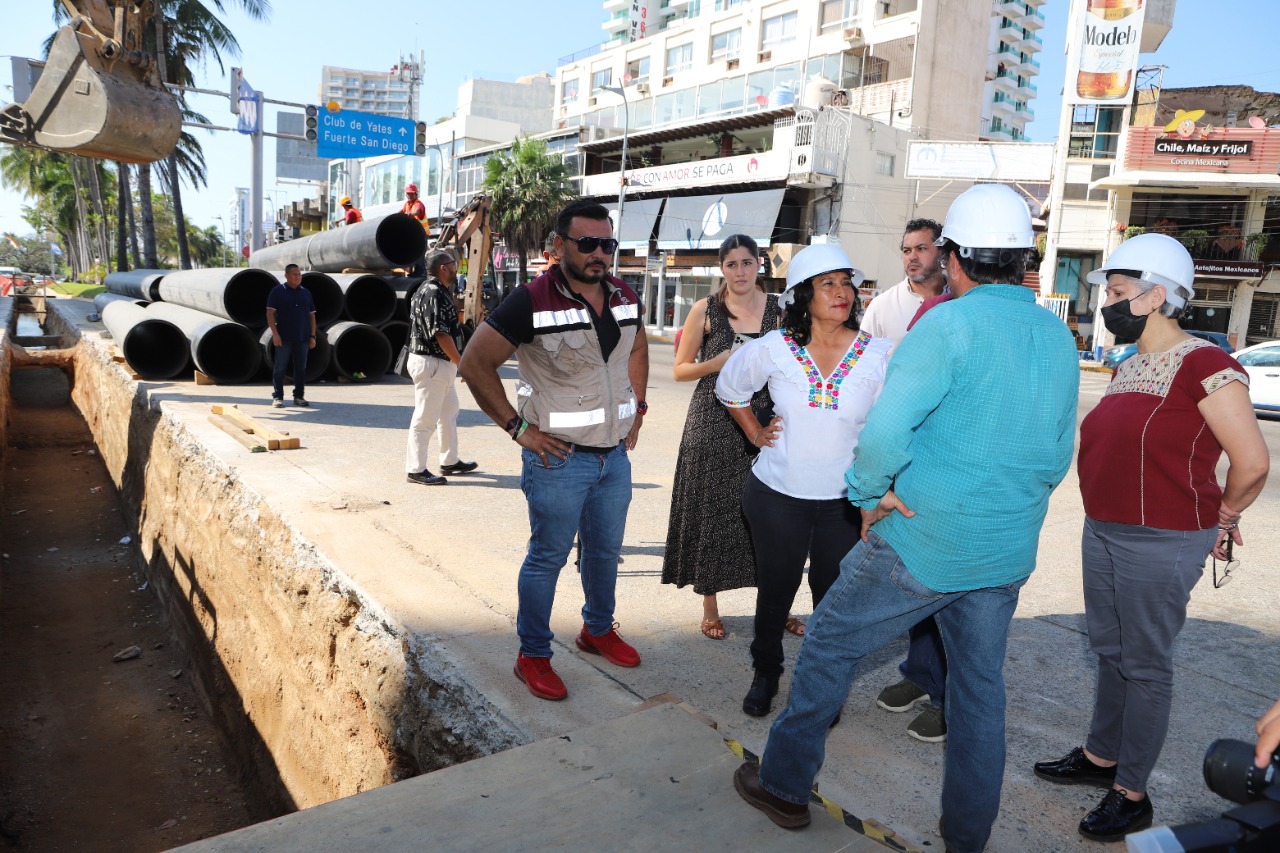 Supervisa Abelina López, trabajos del colector Nao-Trinidad