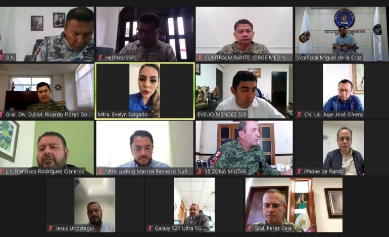 Reconoce Evelyn Salgado a la Mesa de Seguridad apoyo y compromiso con la Paz y seguridad de Guerrero