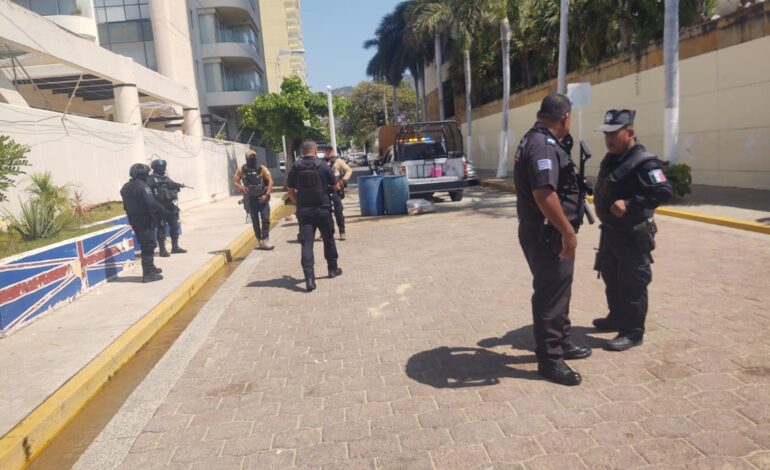 Ataque armado moviliza a fuerzas armadas por agresión a un hombre en Acapulco