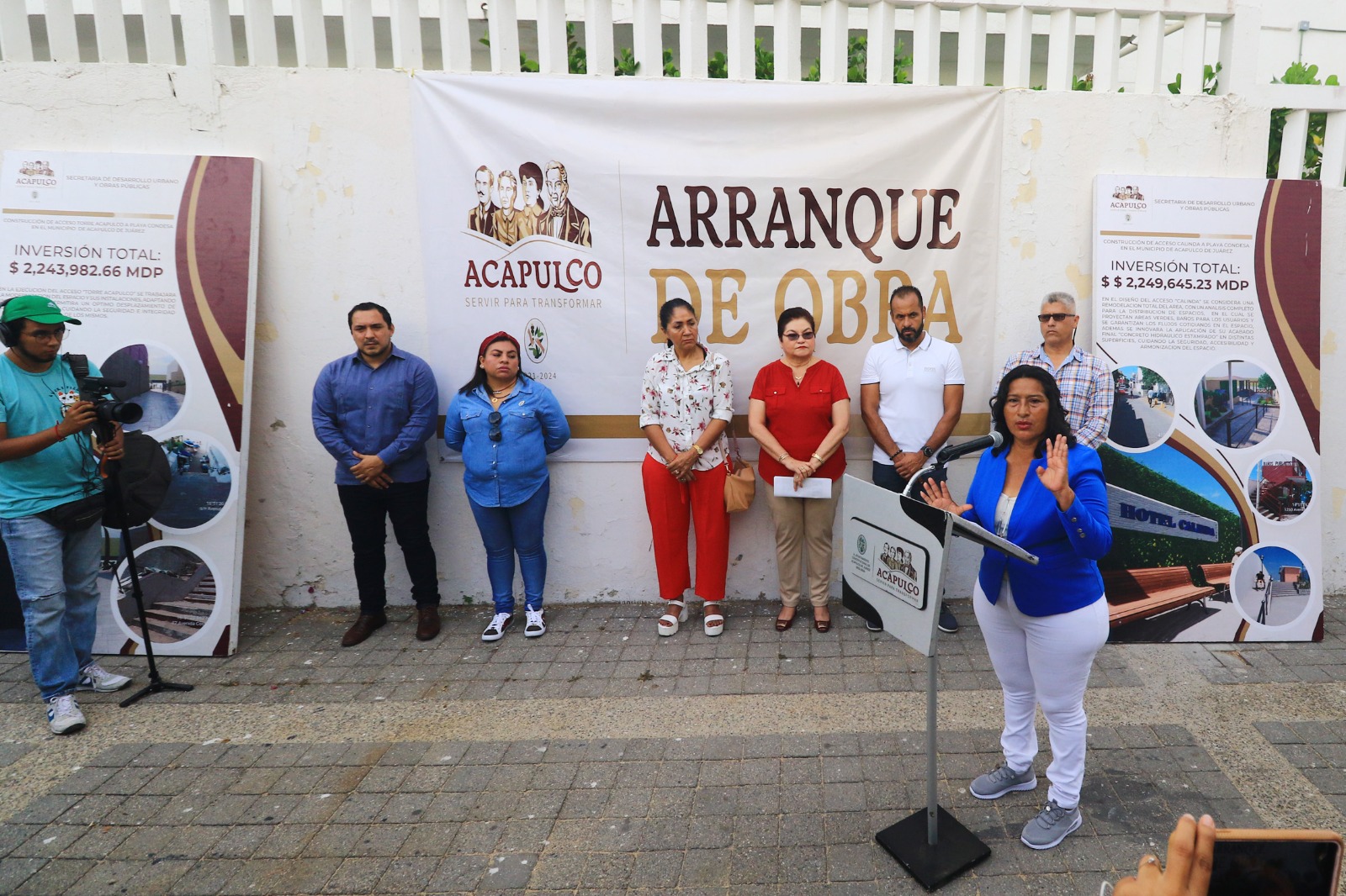 Da banderazo Abelina López, a obras en accesos a playa