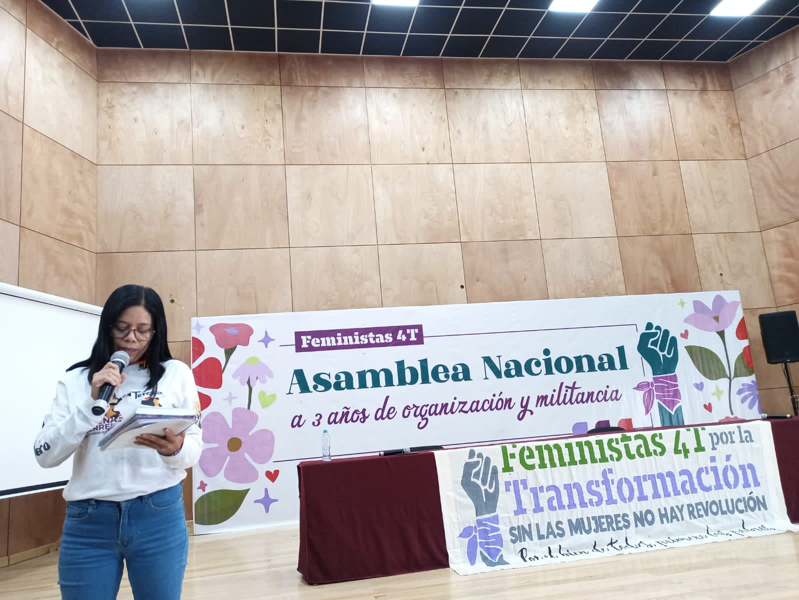 Caso Yoloczin Domínguez & Alfredo Sánchez llega a Acamblea Nacional Feminista de Morena