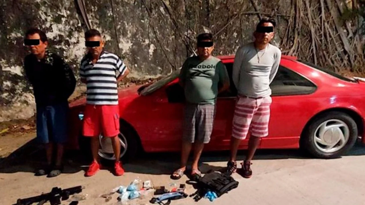 Detiene la Policía Estatal y Sedena a cuatro personas en Acapulco