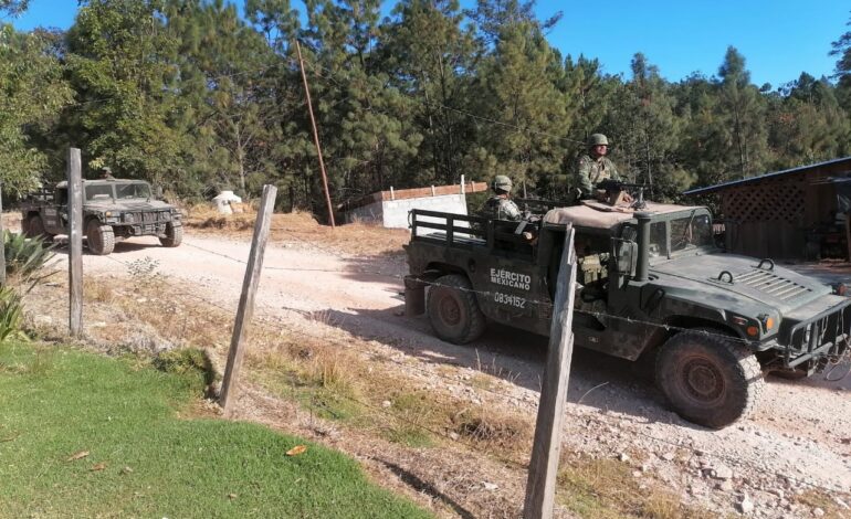 Sedena refuerza seguridad en Los Bayados, Guerrero, donde han suscitado ataques armados