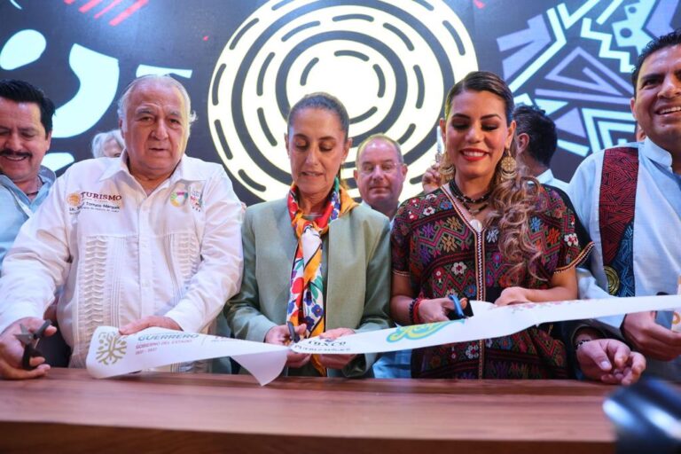 Inauguran la sala de exposicion de stands del Tianguis Turistico 2023 y el pabellon Guerrero-I