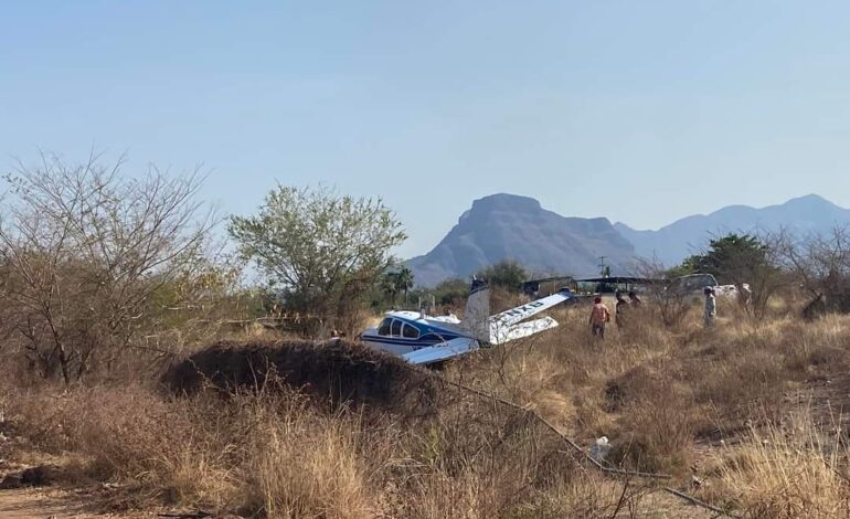 Se accidentan avioneta del dirigente del PRI en Guerrero, Alejandro Bravo; resultan ilesos tripulantes