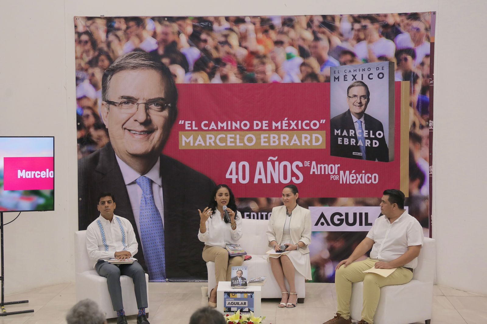 Presenta con éxito Editorial Aguilar, libro de Marcelo Ebrard en Acapulco