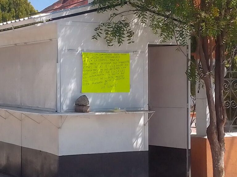 mensaje amenaza los tlacos