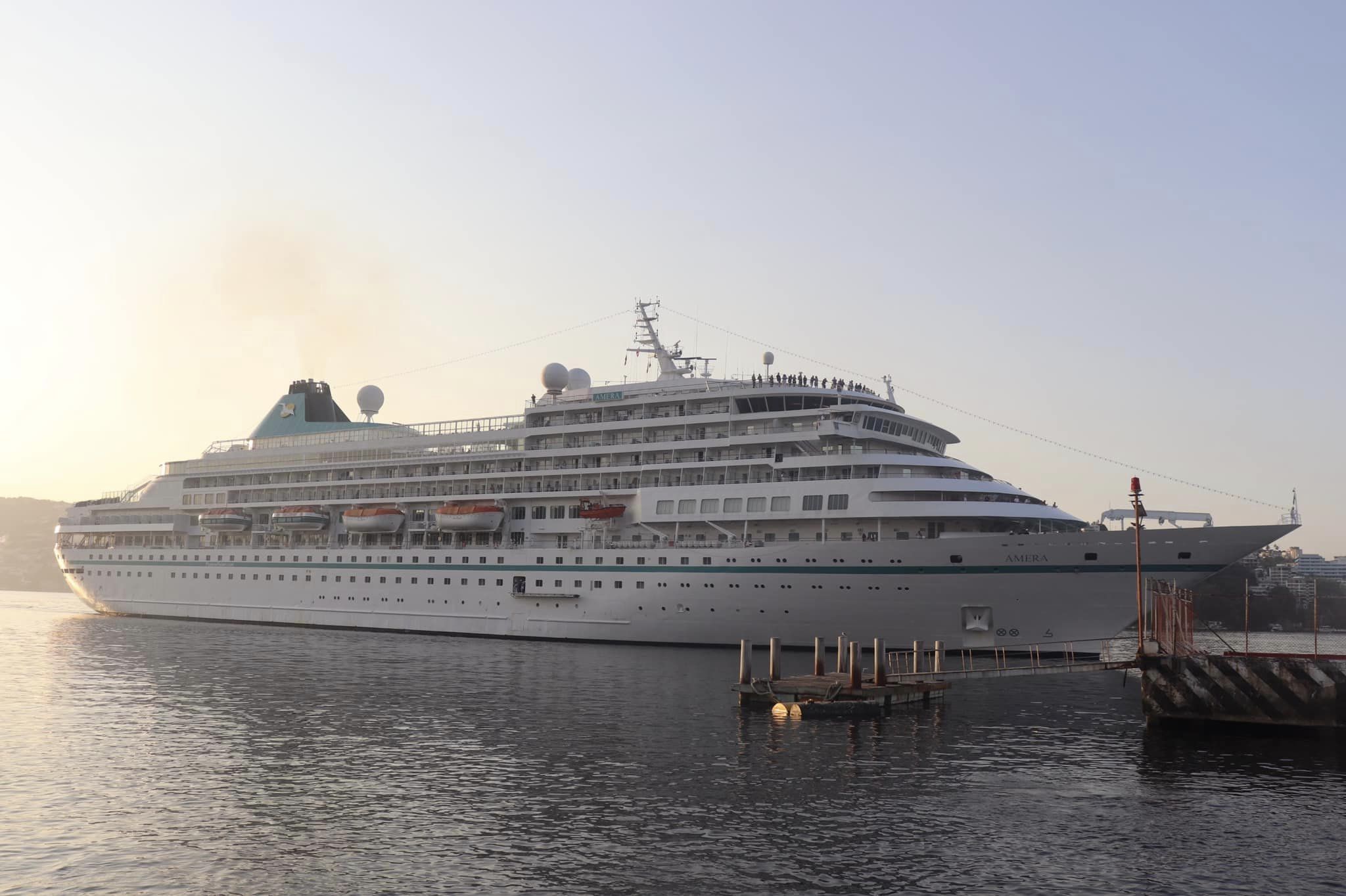 Arriba a Acapulco por primera vez el crucero MS Amera, décimo octavo de la temporada 2022-2023