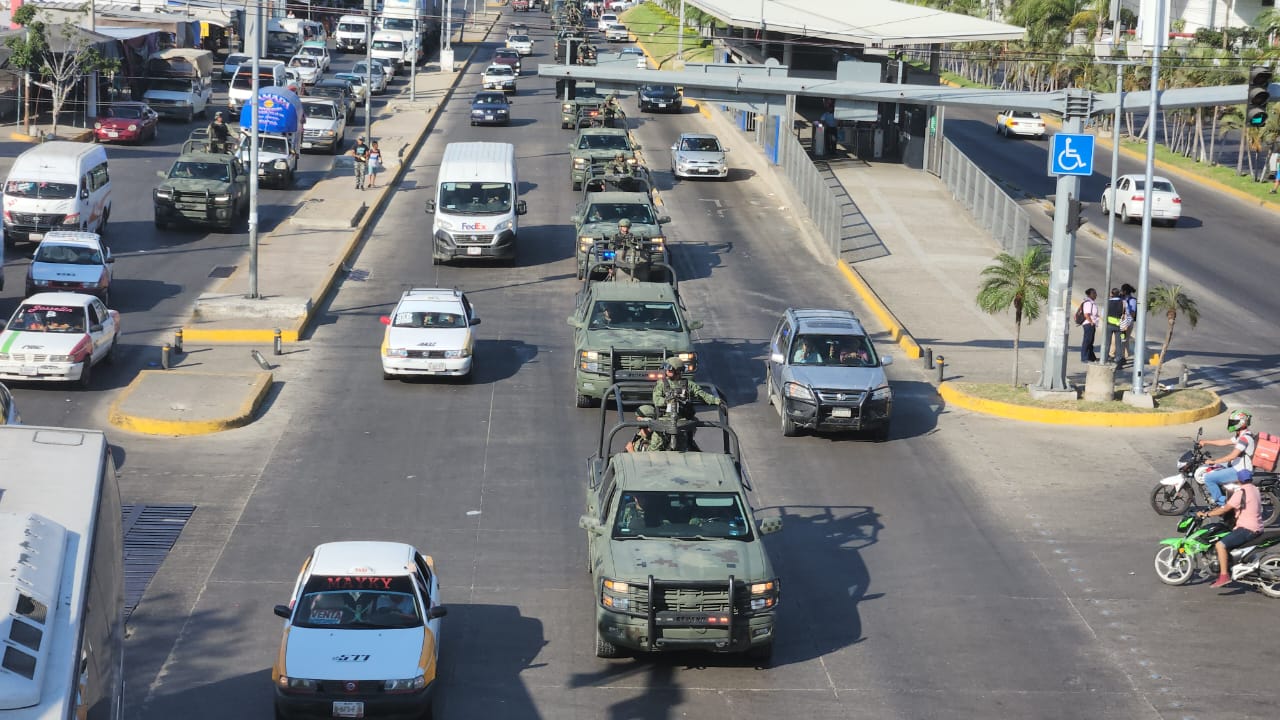 Arriban 200 efectivos de las fuerzas especiales del Ejército Mexicano para reforzar la paz social y  seguridad ciudadana en Acapulco