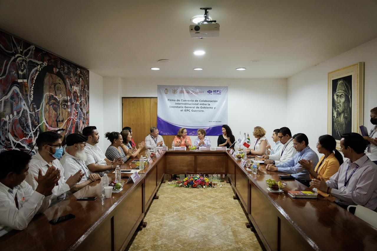 Acuerdan Gobierno de Guerrero y el IEPC trabajar unidos en la educación cívica electoral