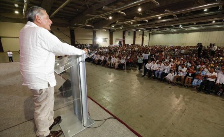 Afirma Adán Augusto que para consolidar la transformación del país se requiere unidad, lealtad y continuidad con cambio
