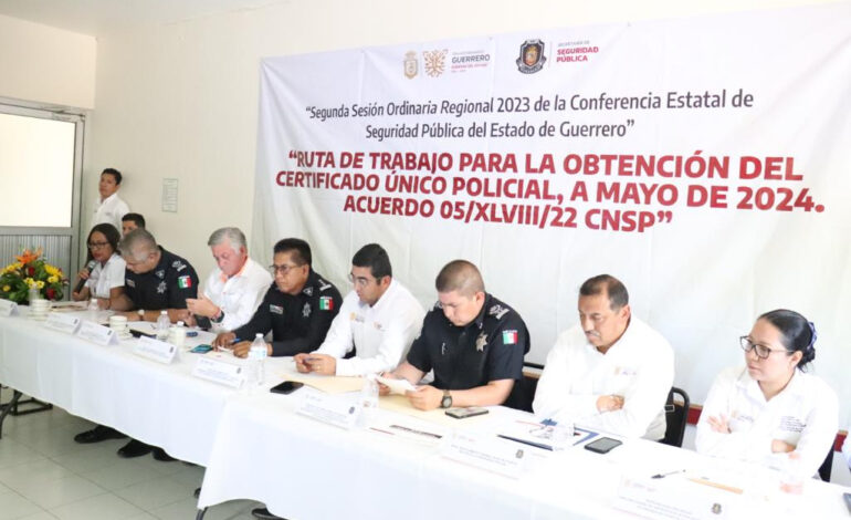 Preside secretario de Seguridad Pública de Guerrero la conferencia estatal de Seguridad con autoridades de la Tierra Caliente