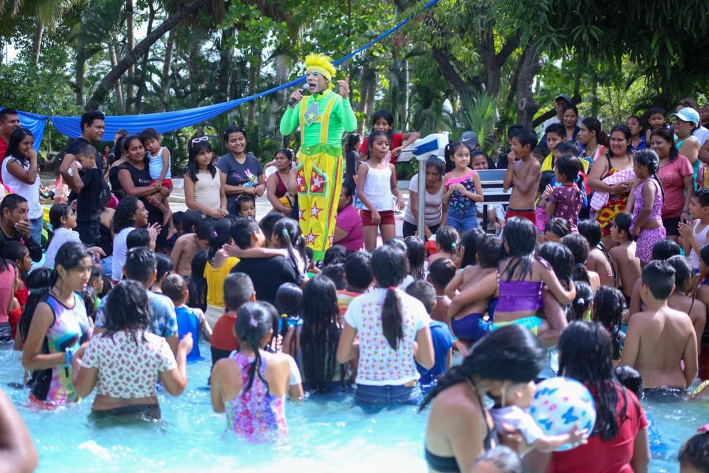Todo un éxito los festejos por el Día de la Niñez, en el Parque Papagayo