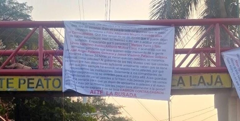 Con mensajes de amenazas, nombres de presuntos cabecillas del crimen organizado, dejan cuatro cadáveres en Acapulco