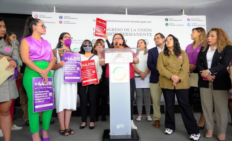 “El ácido no sólo quema la piel de las mujeres, sino que las marca de por vida”: Citlali Calixto en el Senado de la República