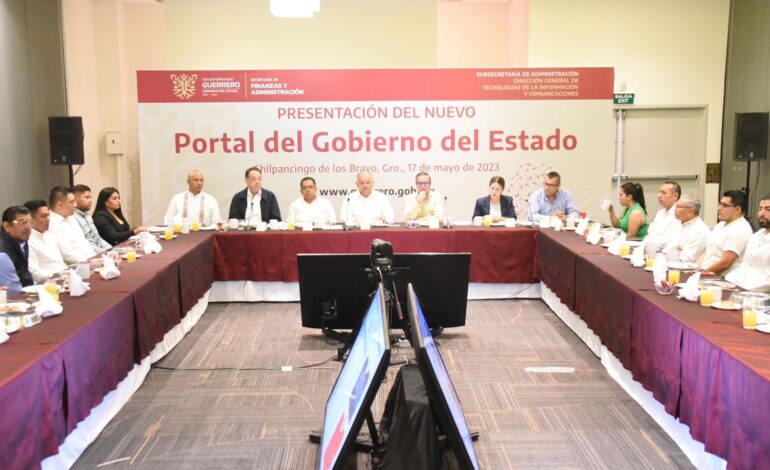 Presentan el nuevo Portal del Gobierno del Estado de Guerrero