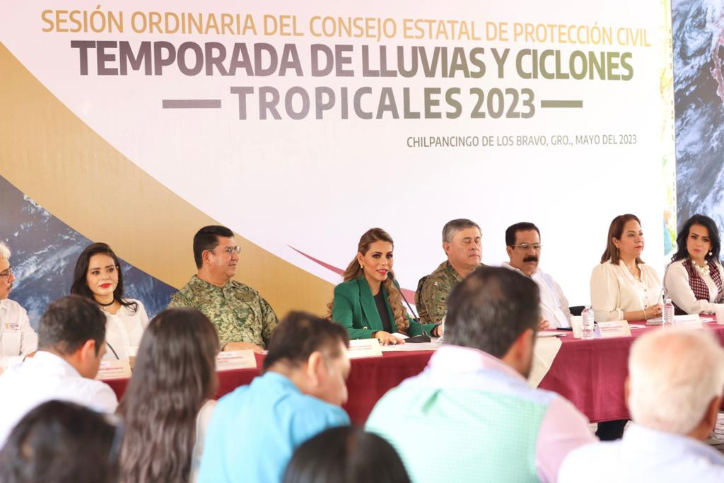 Guerrero alista protocolos para la temporada de lluvias y ciclones tropicales del 15 de mayo al 30 de noviembre 2023