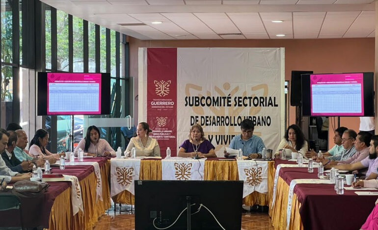 Encabeza titular de la SDUOPOT la Segunda Sesión del Subcomité Sectorial de Desarrollo Urbano y Vivienda