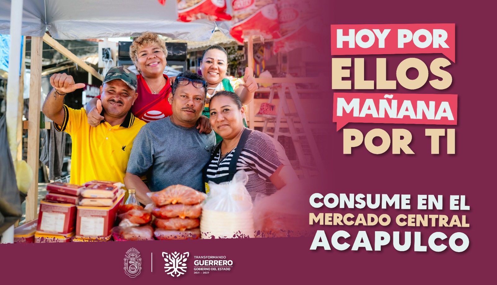 Promueve Evelyn Salgado campaña para reactivar economía de comerciantes del Mercado Central de Acapulco