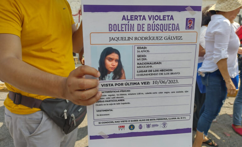 Desaparece menor en Chilpancingo