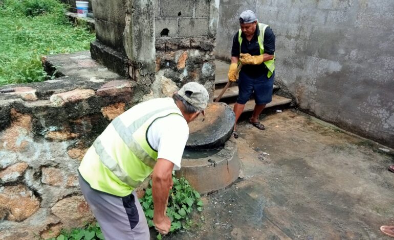 Atiende Gobierno de Abelina López Rodríguez fugas de agua y desazolves en distintos puntos del puerto