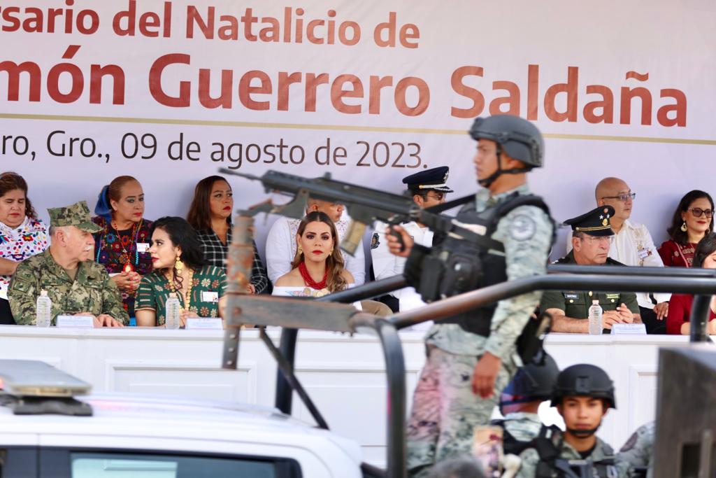 Conmemora Evelyn Salgado el 241 Aniversario del Natalicio de Vicente Guerrero en Tixtla
