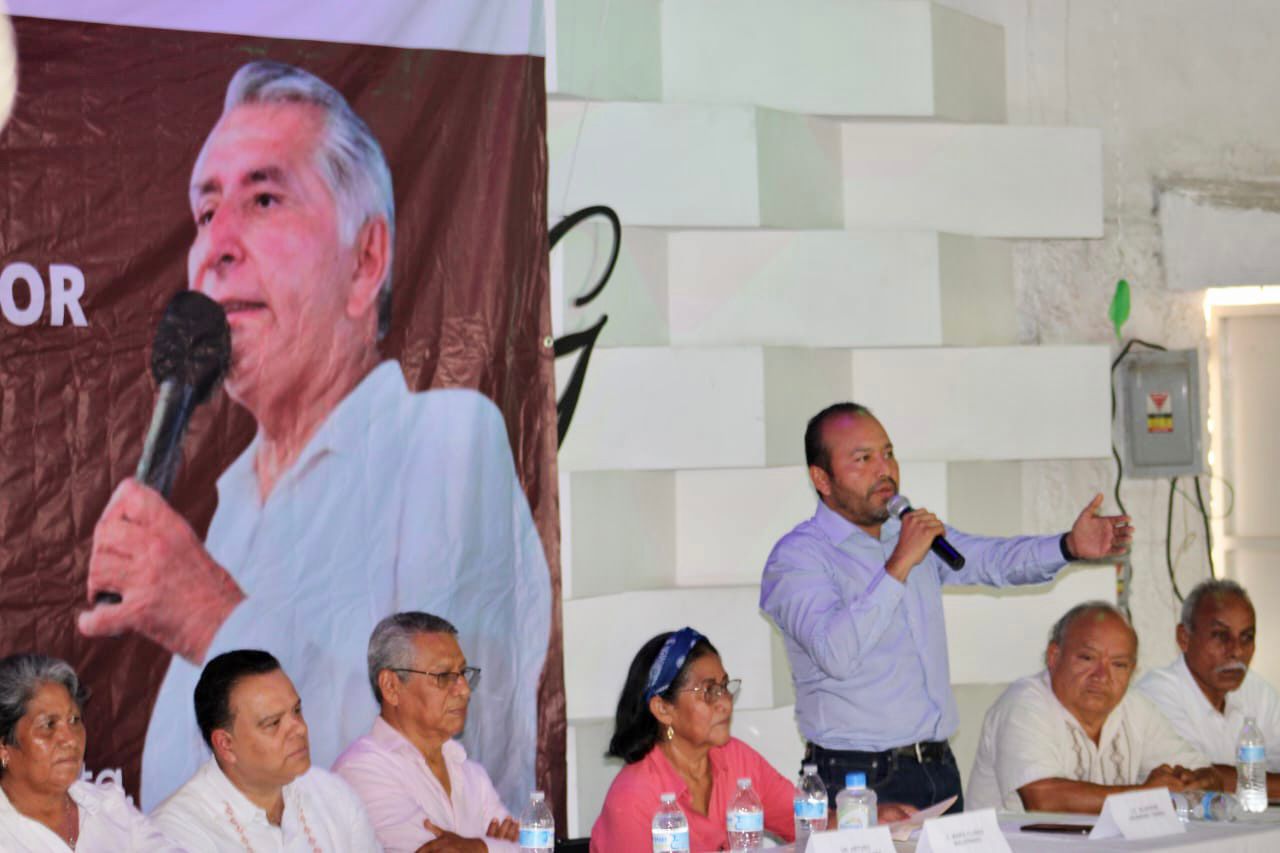 Refrenda MTG apoyo y respaldo para Adán Augusto en Guerrero