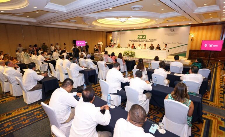 Inaugura Evelyn Salgado la Asamblea Nacional de Presidentas y Presidentes de Tribunales de Justicia Administrativa