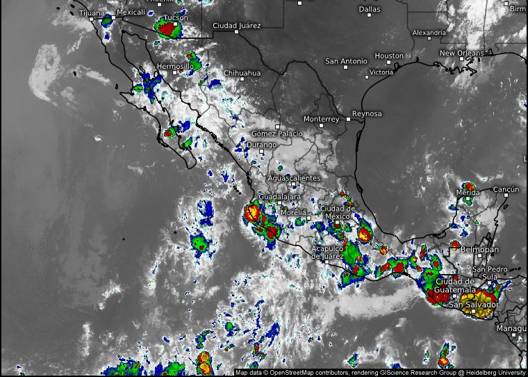 Alerta la Secretaría de Gestión Integral de Riesgos y Protección Civil lluvias fuertes para los próximos días en Guerrero