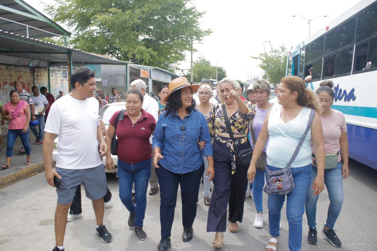 Encabeza Abelina López Rodríguez recorrido por la colonia Emiliano Zapata