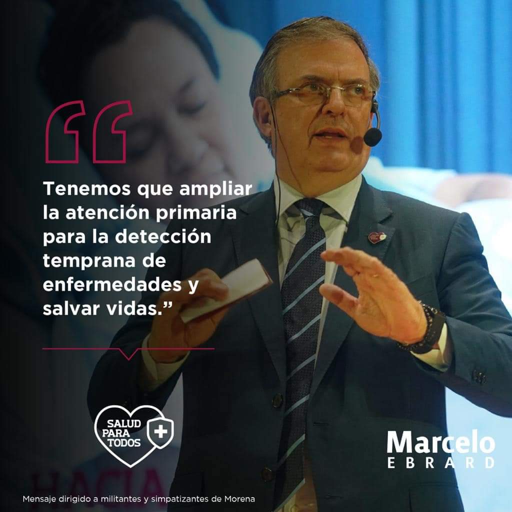 Marcelo Ebrard presenta su plan Salud para Todos