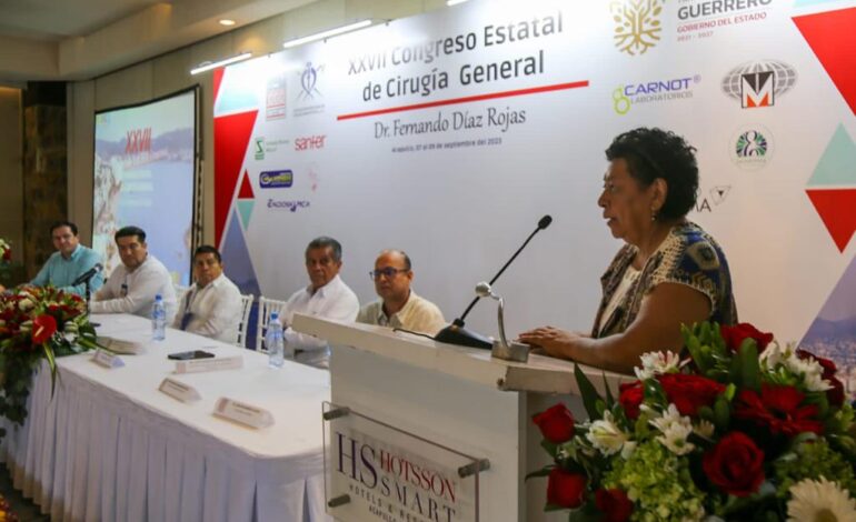 Inaugura Aidé Ibarez Castro el XXVII Congreso Estatal de Cirugía General en Acapulco